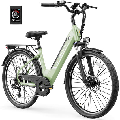 Jasion Roamer/ST Electric Bike for Adults, 26'' Commuter Ebike 1200W 528WH Removable Battery