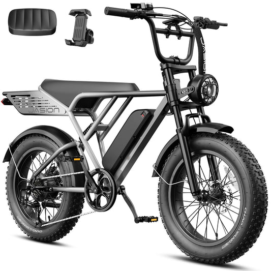 Jasion RetroVolt Pro Electric Bike, 90-Mile Range, Fat Tire