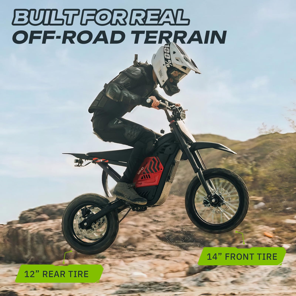 Windone RS5 Electric Dirt Bike for Teens & Adults (13+), Up to 37 MPH