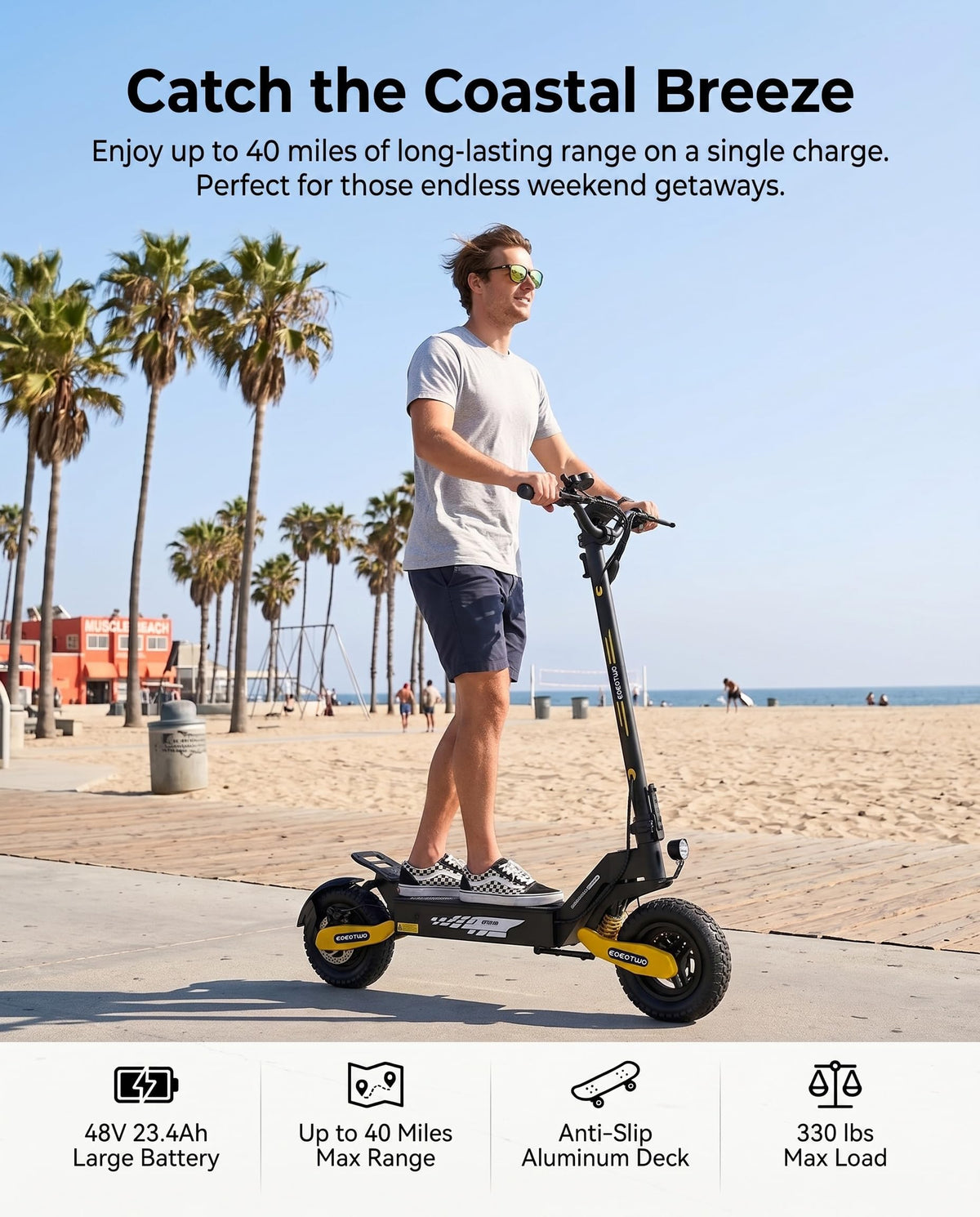 Electric Scooter for Adults,11" Off-Road Tires Fast E Scooter