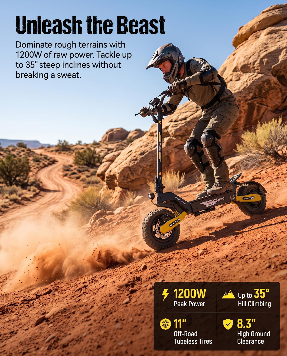 Electric Scooter for Adults,11" Off-Road Tires Fast E Scooter