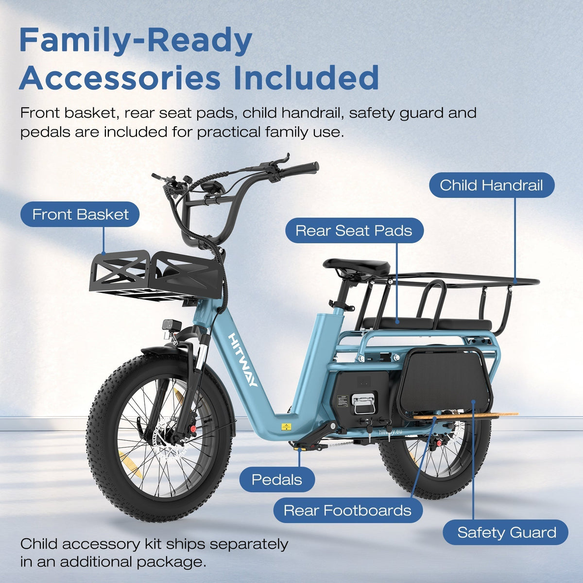 BK-T2 Longtail Electric Cargo Bike