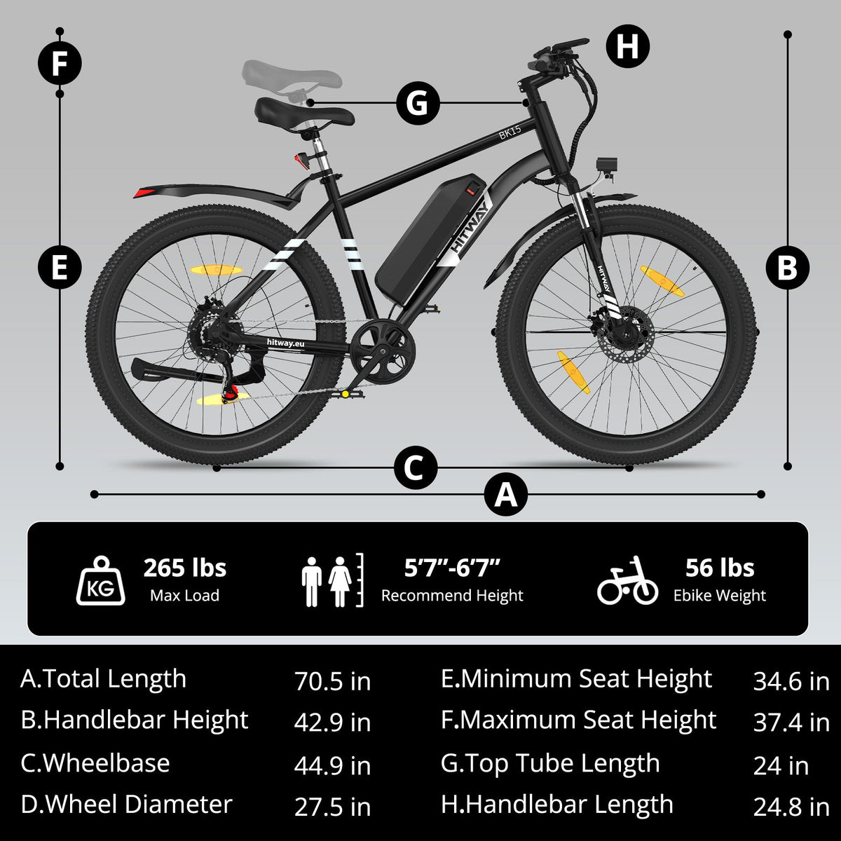 BK15P 27.5 inch Electric Bike