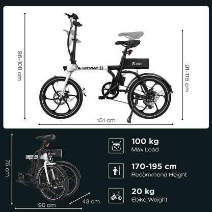 BK35S PRO 20" Folding Electric Bike